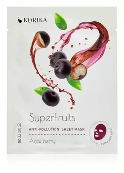 Льняная маска с дезинтоксикационным эффектом KORIKA SuperFruits