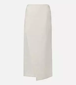 Льняная макси-юбка Suis Faithfull, белый