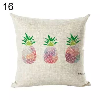 Льняная наволочка с ананасом, чехол для подушки, диван-кровать, украшение для автомобиля, кафе, офиса-16 # Stuttg
