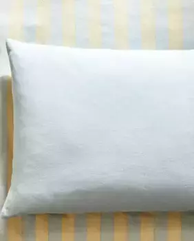 Льняная наволочка Zara Home, синий