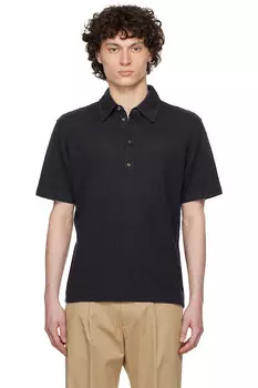 Льняная пике-поло Paul Smith, синий