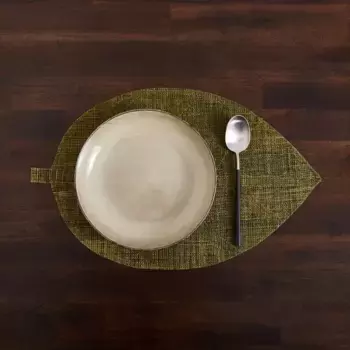 Льняная подставка для столовых приборов El Corte Ingls, зеленый
