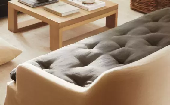 Льняная подушка на сиденье Zara Home, серый