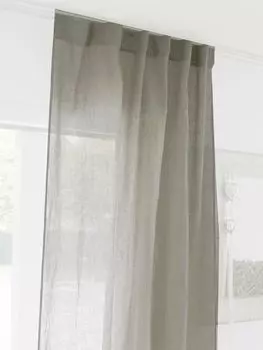 Льняная японская занавеска Норен в китайском стиле, дверная занавеска для кухни с телескопической штангой, 70x120 см beties, серо-коричневый