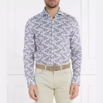 Льняная рубашка 146pai-w приталенного кроя Joop!, синий