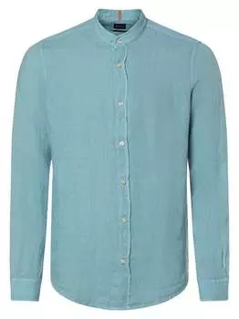 Льняная рубашка_1 Boss Orange, синий