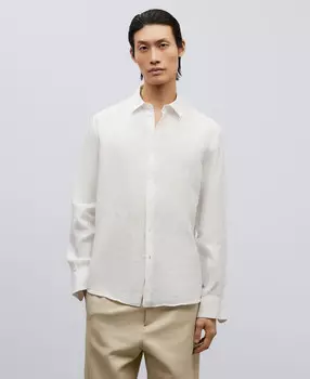 Льняная рубашка Adolfo Dominguez, белый