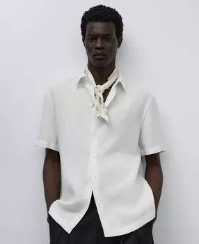 Льняная рубашка Adolfo Dominguez, белый