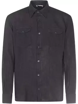 Льняная рубашка Altea, черный