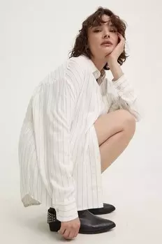 Льняная рубашка Answear Lab, белый