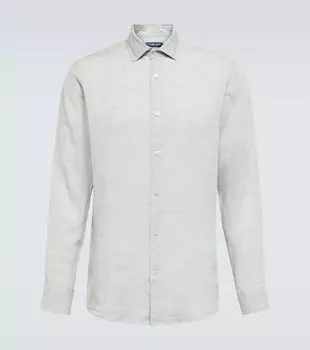 Льняная рубашка Антонио Frescobol Carioca, серый