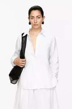 Льняная рубашка Arket, белый