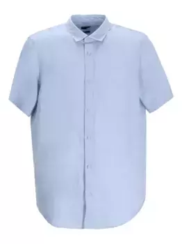 Льняная рубашка Armani Exchange, синий