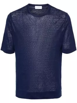 Льняная рубашка Ballantyne, синий