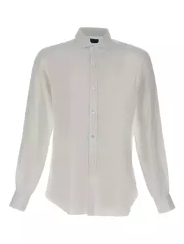 Льняная рубашка Barba, белый