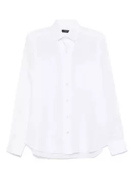 Льняная рубашка Barba, белый