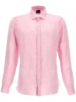Льняная рубашка Barba, розовый