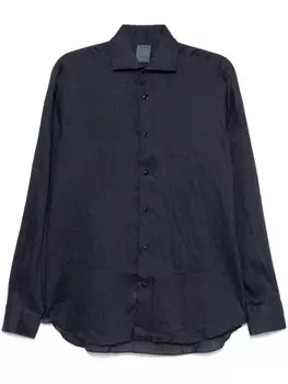 Льняная рубашка Barba, синий