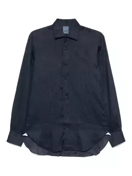 Льняная рубашка Barba, синий