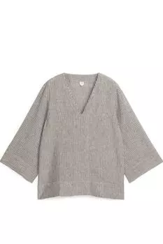 Льняная рубашка без шнуровки ARKET