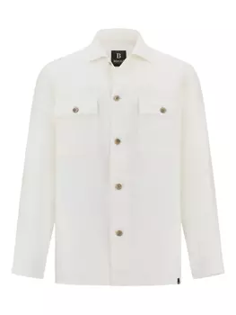 Льняная рубашка Boggi Milano, белый