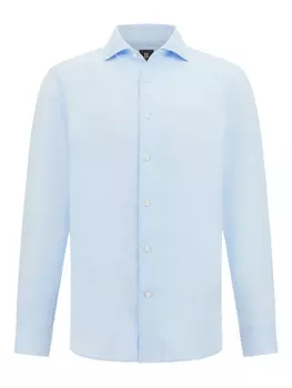 Льняная рубашка Boggi Milano, синий