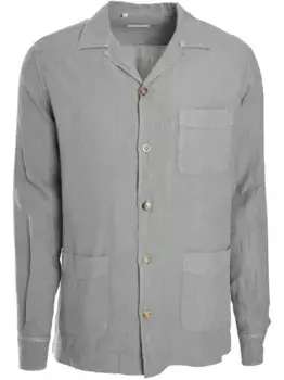 Льняная рубашка Boglioli, серый