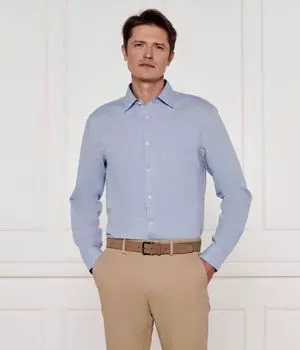 Льняная рубашка c-hal-kent-c3-223 Casual fit Boss, синий