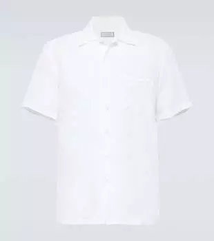 Льняная рубашка Canali, белый