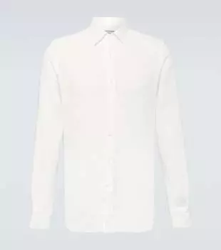 Льняная рубашка Canali, белый