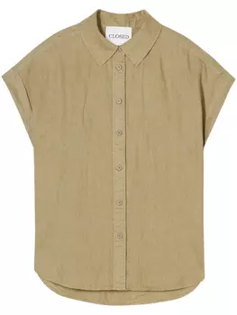 Льняная рубашка Closed, зеленый