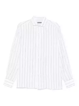 Льняная рубашка Corneliani, белый