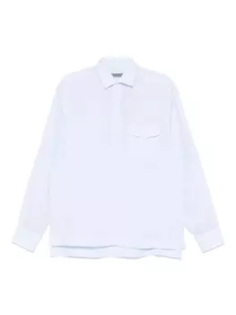 Льняная рубашка Corneliani, синий