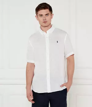 Льняная рубашка Custom fit Polo Ralph Lauren, белый