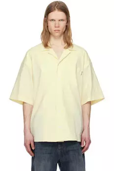 Льняная рубашка цвета «Off-White» Juun.J