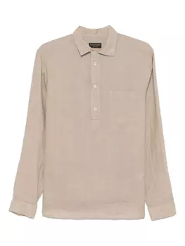 Льняная рубашка Dell'oglio, нейтральный