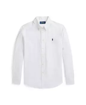 Льняная рубашка для больших мальчиков Polo Ralph Lauren, белый