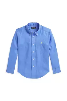 Льняная рубашка для детей Polo Ralph Lauren, синий