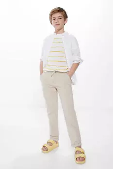 Льняная рубашка для мальчика Springfield Kids, белый