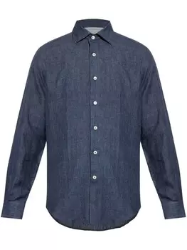 Льняная рубашка Eleventy, синий