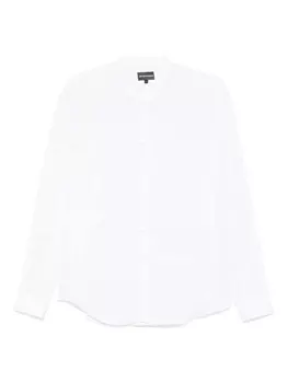 Льняная рубашка Emporio Armani, белый