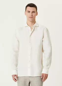 Льняная рубашка Eton, белый