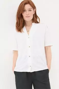 Льняная рубашка Fatface Fat Face, белый