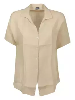 Льняная рубашка Fay, нейтральный