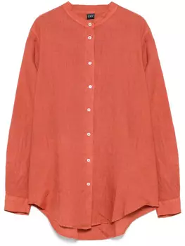 Льняная рубашка Fay, оранжевый
