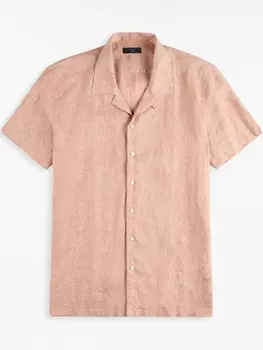 Льняная рубашка Fay, розовый