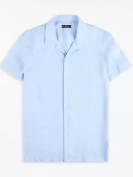 Льняная рубашка Fay, синий