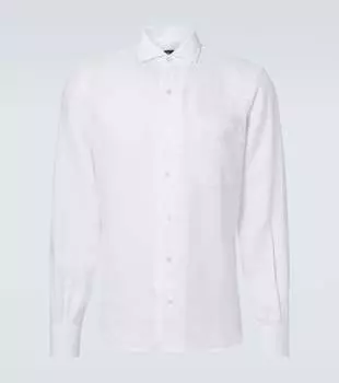 Льняная рубашка Fedeli, белый