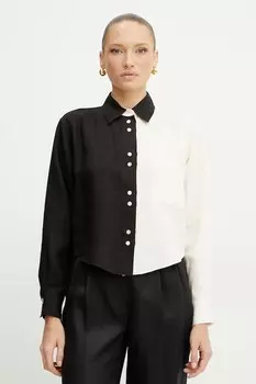 Льняная рубашка Forte Forte, черный