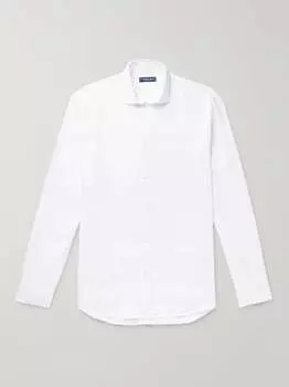 Льняная рубашка Frescobol Carioca, белый